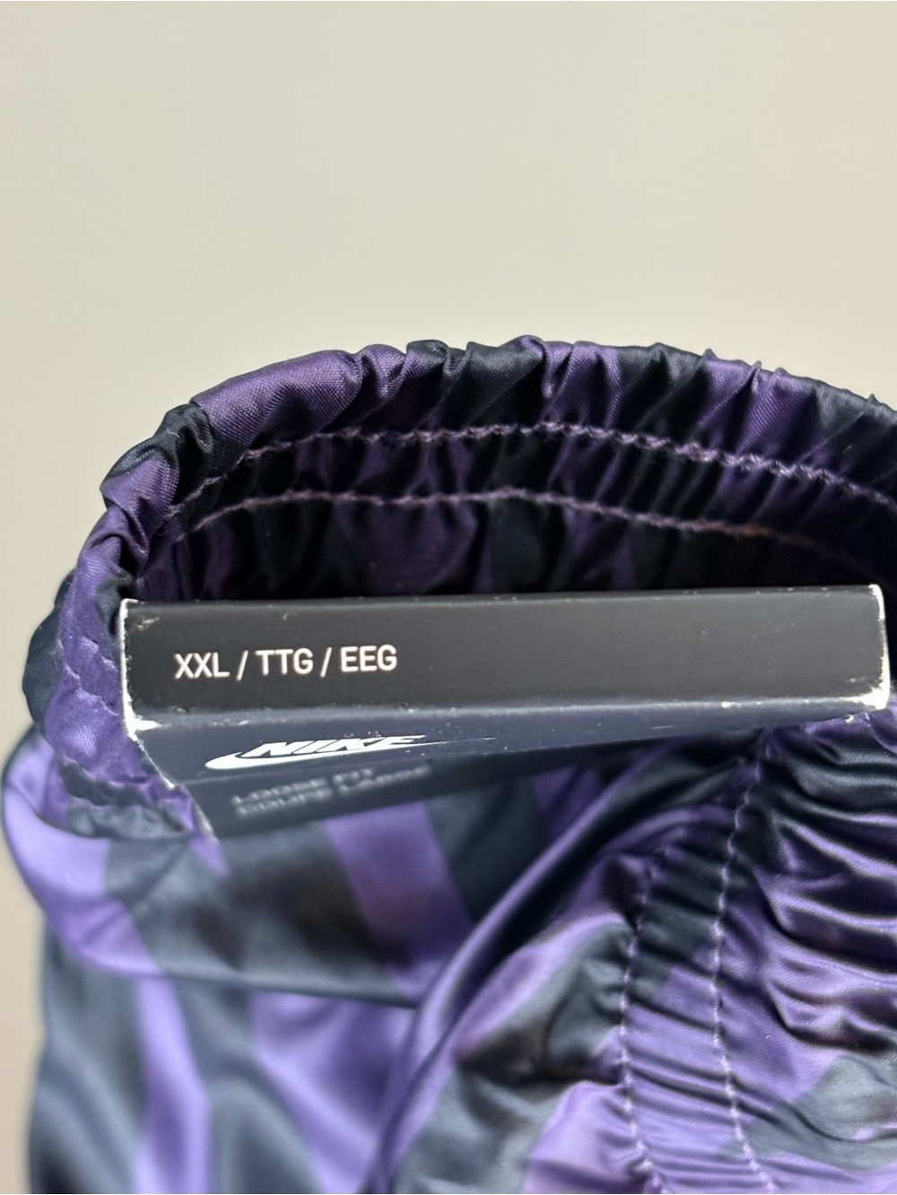 Nike NWT Purple and Black Zebra Print Loose Fit Track Jogging Pants Size XXL - Picture 4 of 11
